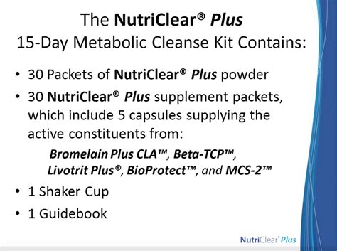 nutriclear plus side effects